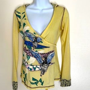 Colcci cotton multi color hoodie long sleeve top